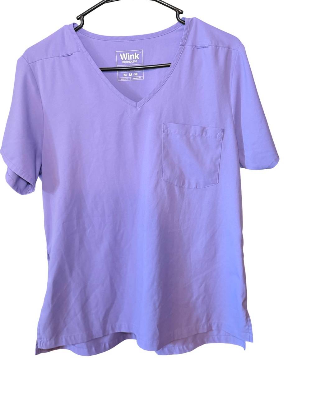 Wink Boundless Lavender V-Neck  Scrub Top